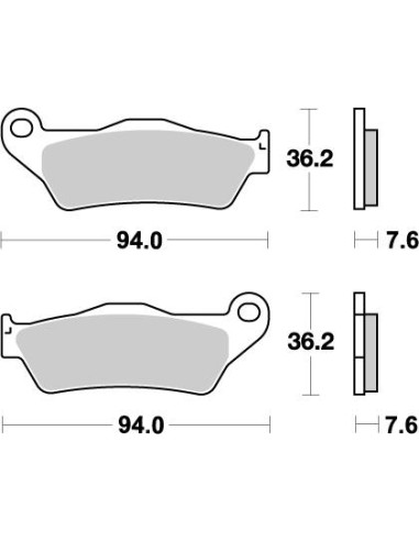 PASTIGLIE FRENO ANTERIORE KTM