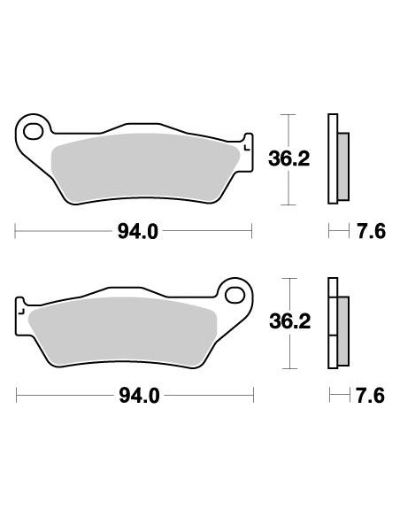 PASTIGLIE FRENO ANTERIORE KTM